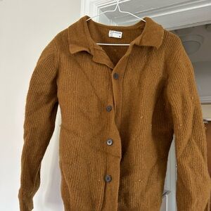 Frank & Oak Brown Cardigan Sweater